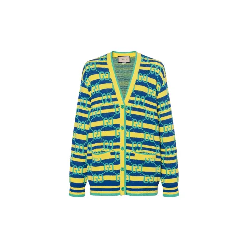 GUCCI Knitwear Women's Green V Neck