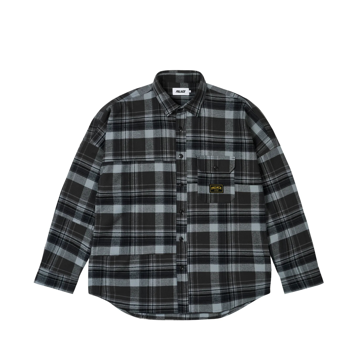 Рубашка Palace PALACE FW25 DROP2 LUMBER YAK PATCH OVERSHIRT (черная)