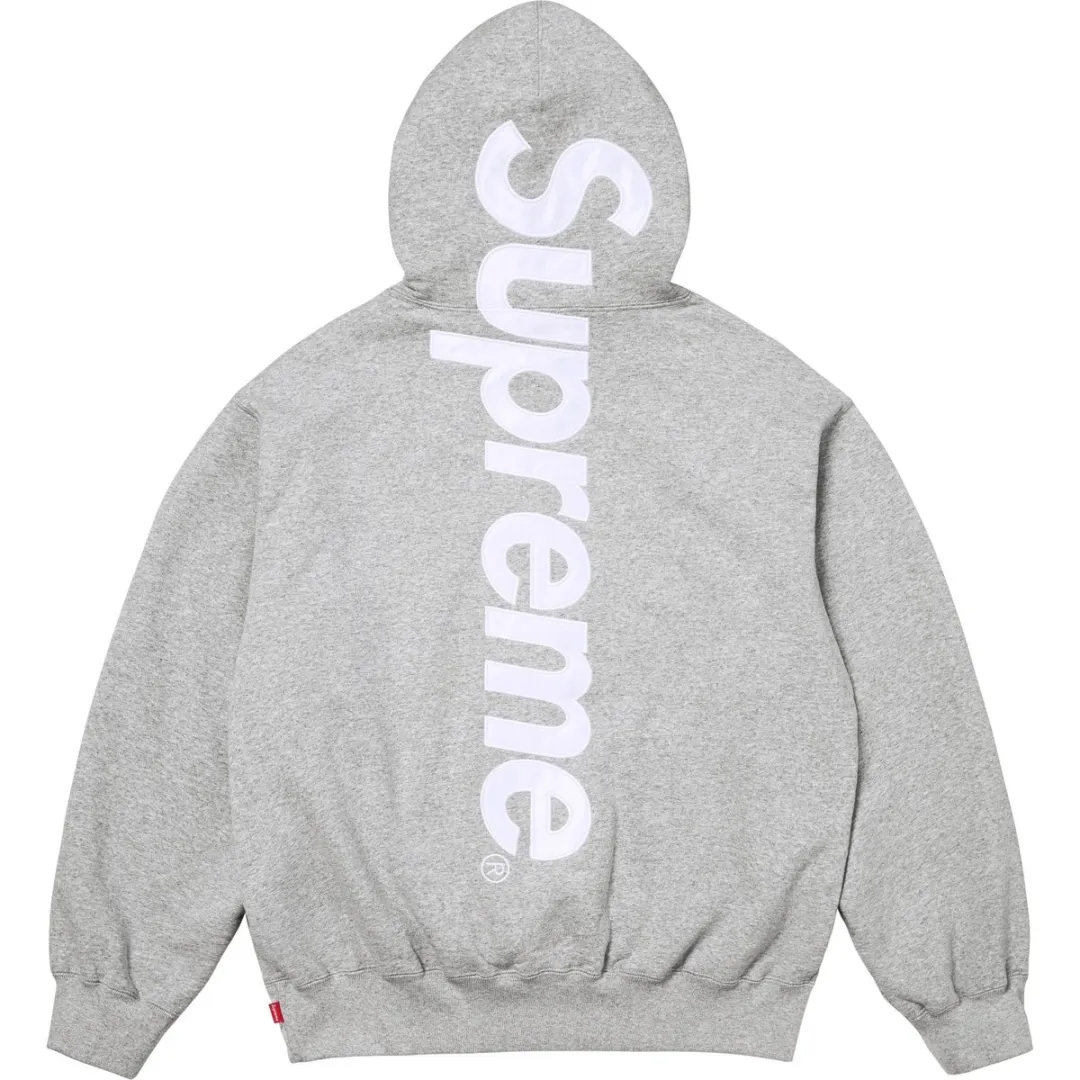 Supreme satin-appliqué hoodie