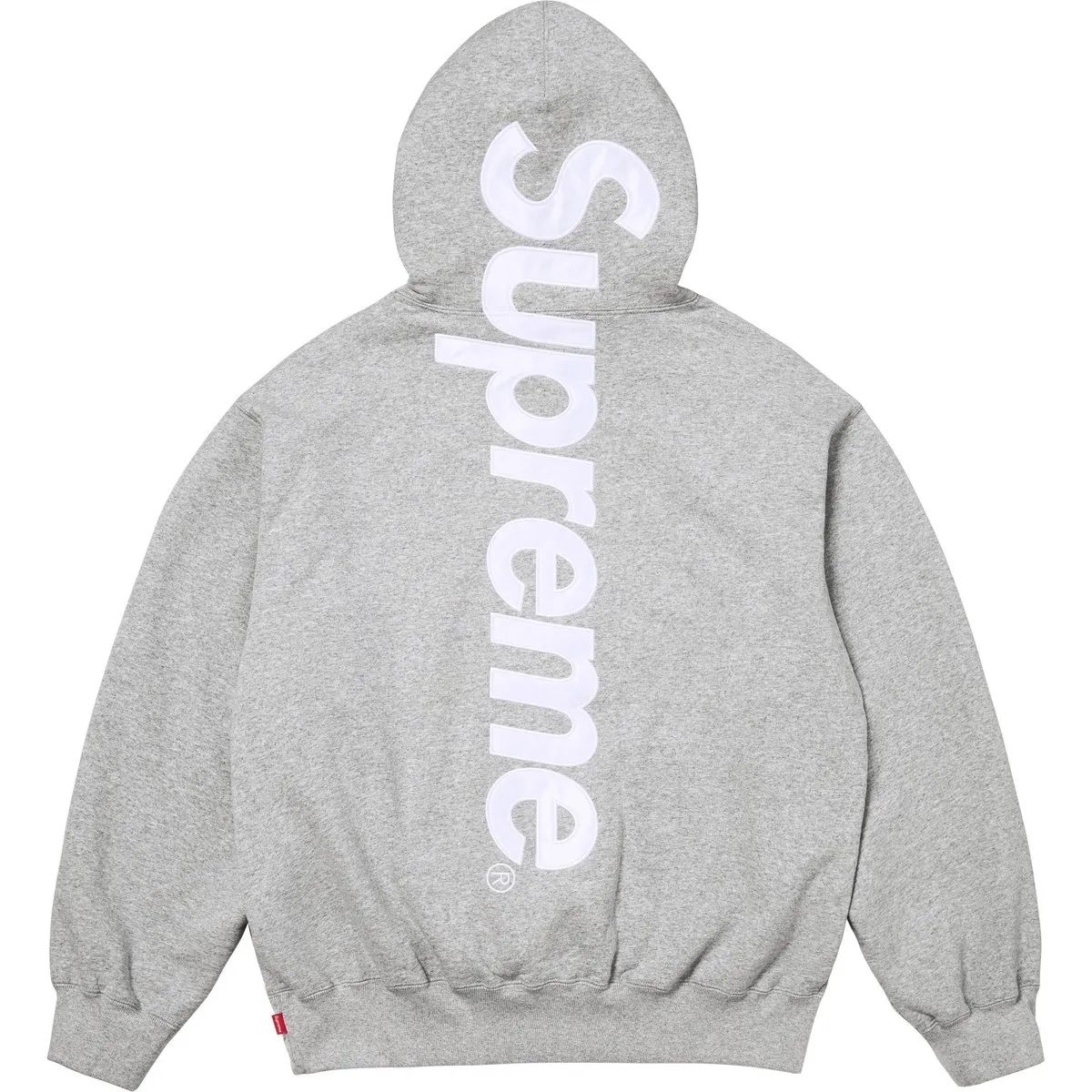 Supreme satin-appliqué hoodie