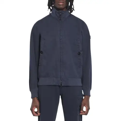 STONE ISLAND Compass Patch High Neck Bomber Jacket