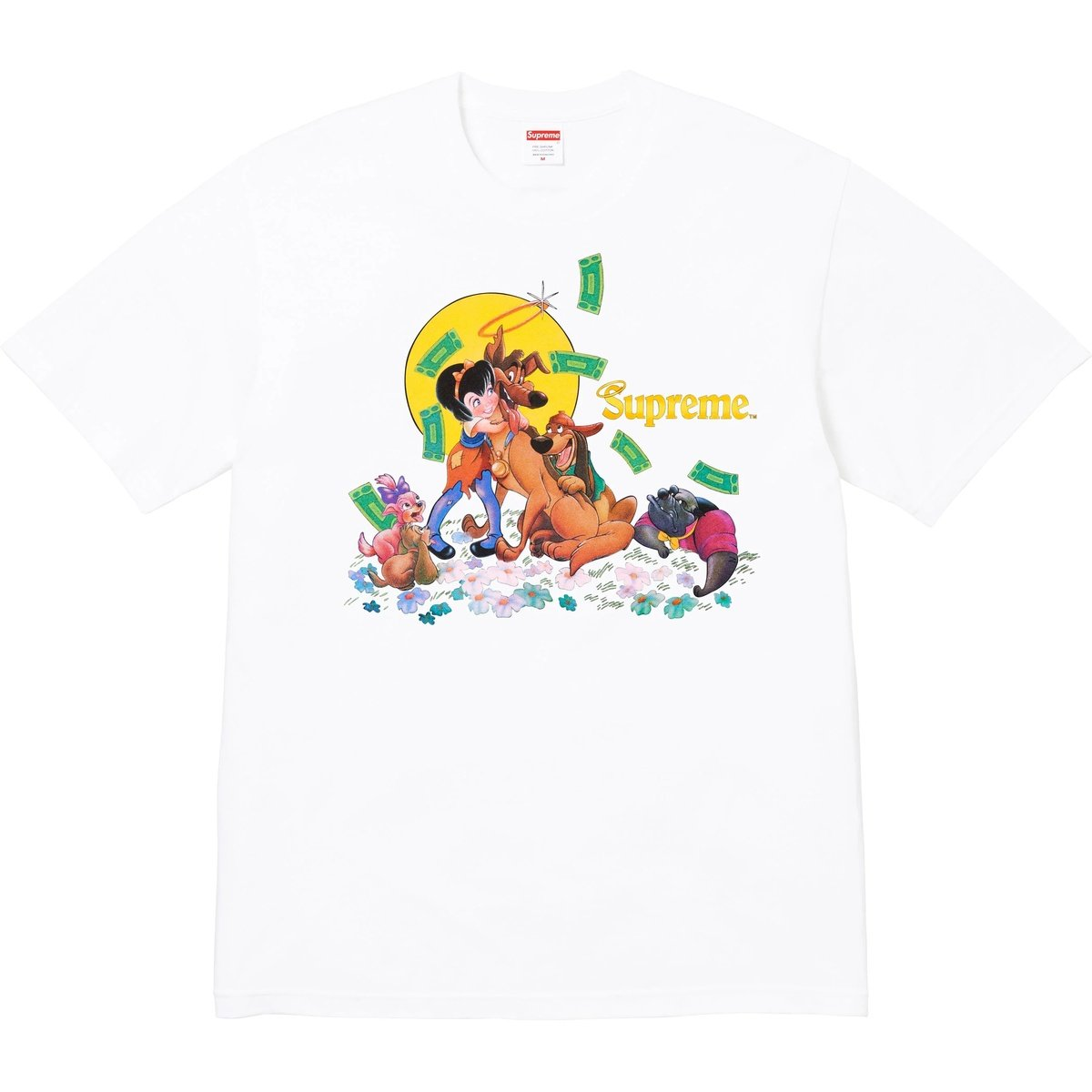 Футболка Supreme Supreme FW25 WEEK7 All Dogs Go To Heaven Tee (черная)