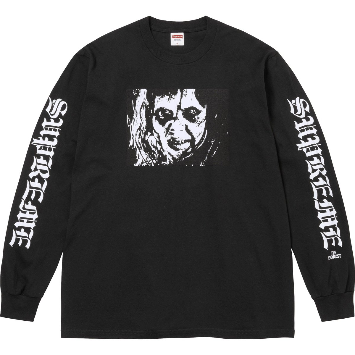 Лонгслив Supreme × The Exorcist Mother (черный с принтом)
