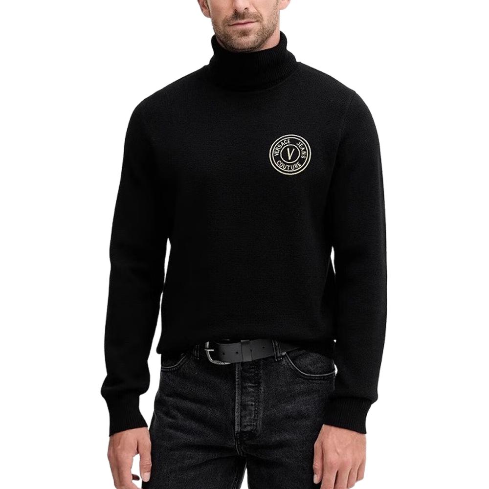 Мужской свитер Versace JEANS COUTURE FW25 (черный)