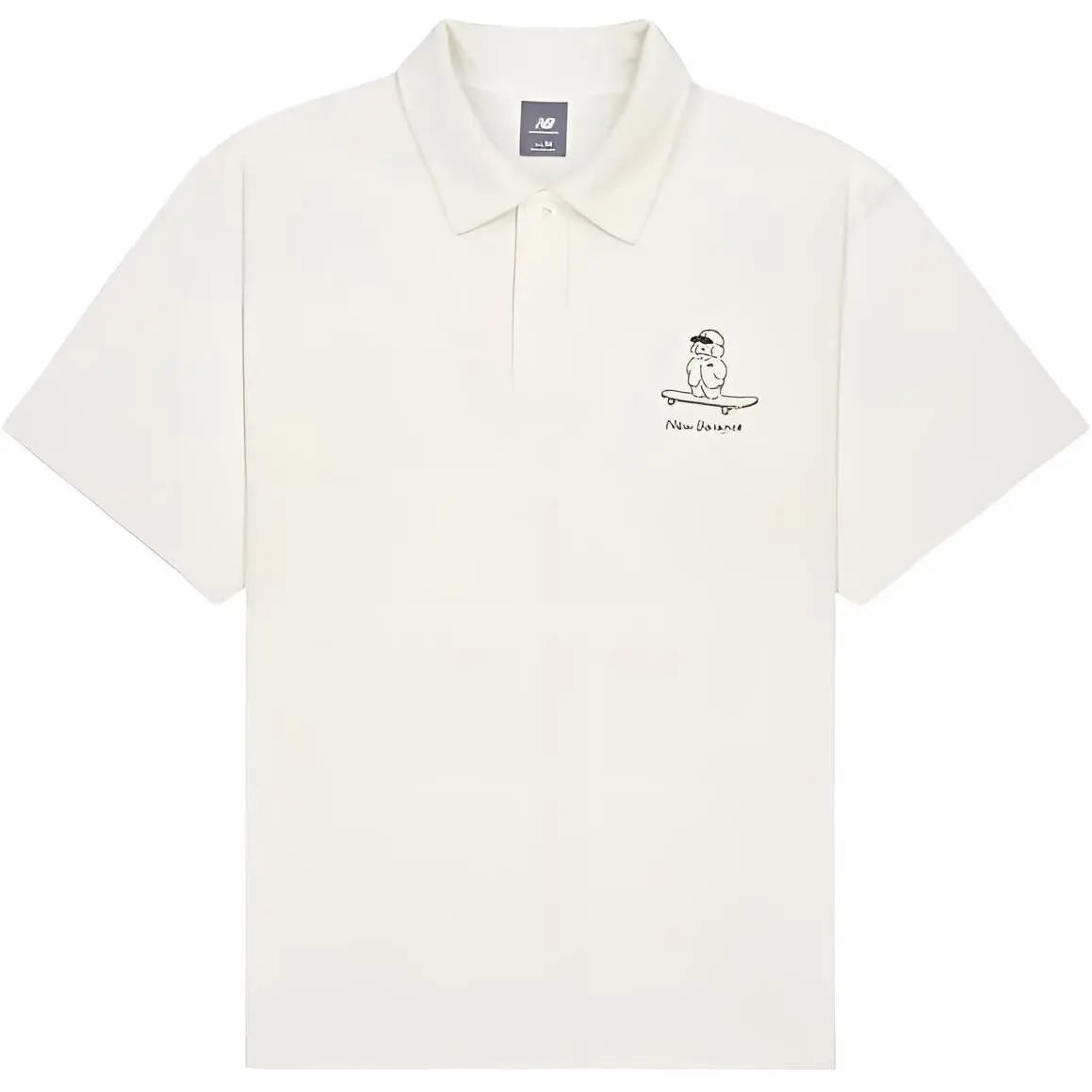New Balance Polo Shirt Unisex White