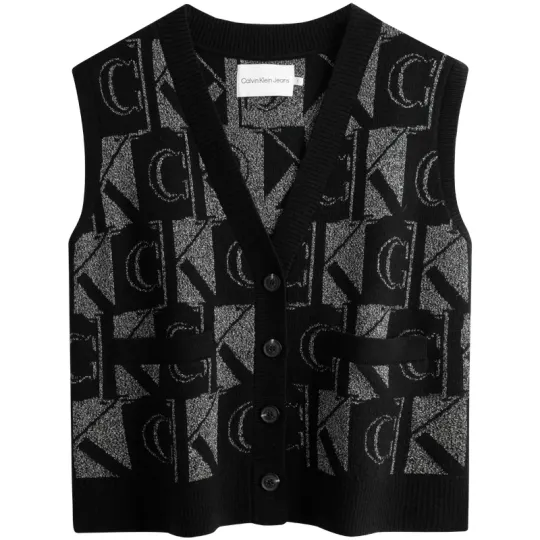 Calvin Klein Knitwear Women's V Neck Moderate Cardigan