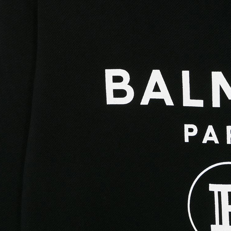 Мужское худи BALMAIN Logo (черный) — фото 3