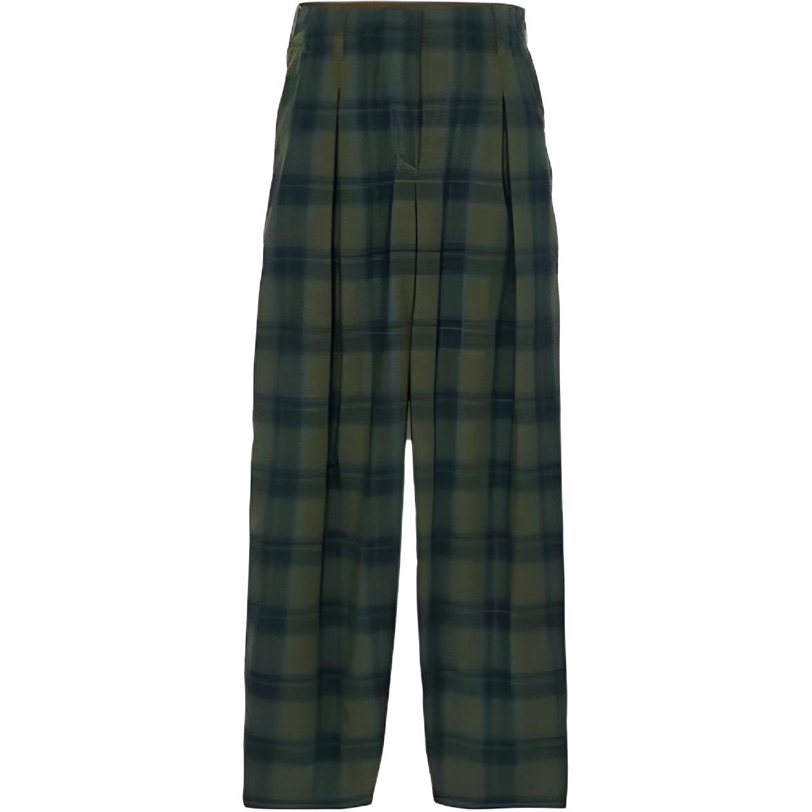Женские штаны Timberland Plaid Pant (зеленые)