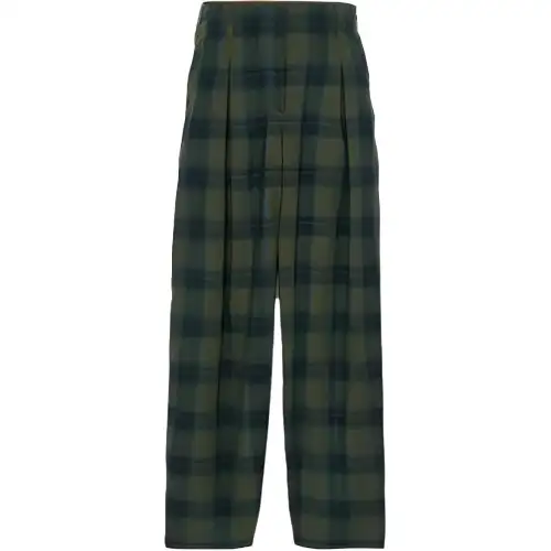 Timberland Plaid Pant Casual Pants Women's Olive Green