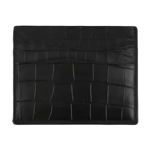 Bottega Veneta Cow Leather Card Holder Men's Black