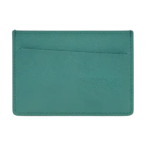 Maison Margiela Grain Cow Leather Card Holder Women's Grass Green