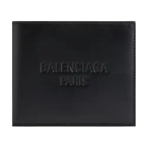 Balenciaga Smooth Calfskin Wallet Men's Black