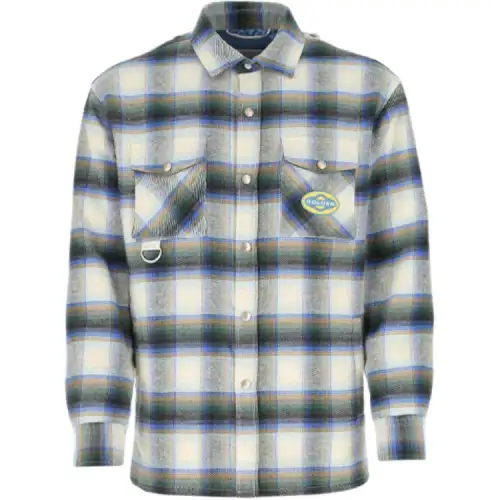 Golden Goose Shirts Men's Gray Lapel Moderate Other