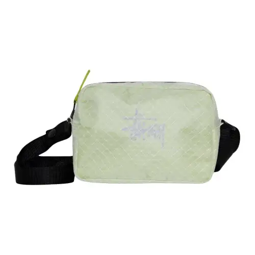 Stussy Ripstop Overlay Side Pouch Lime