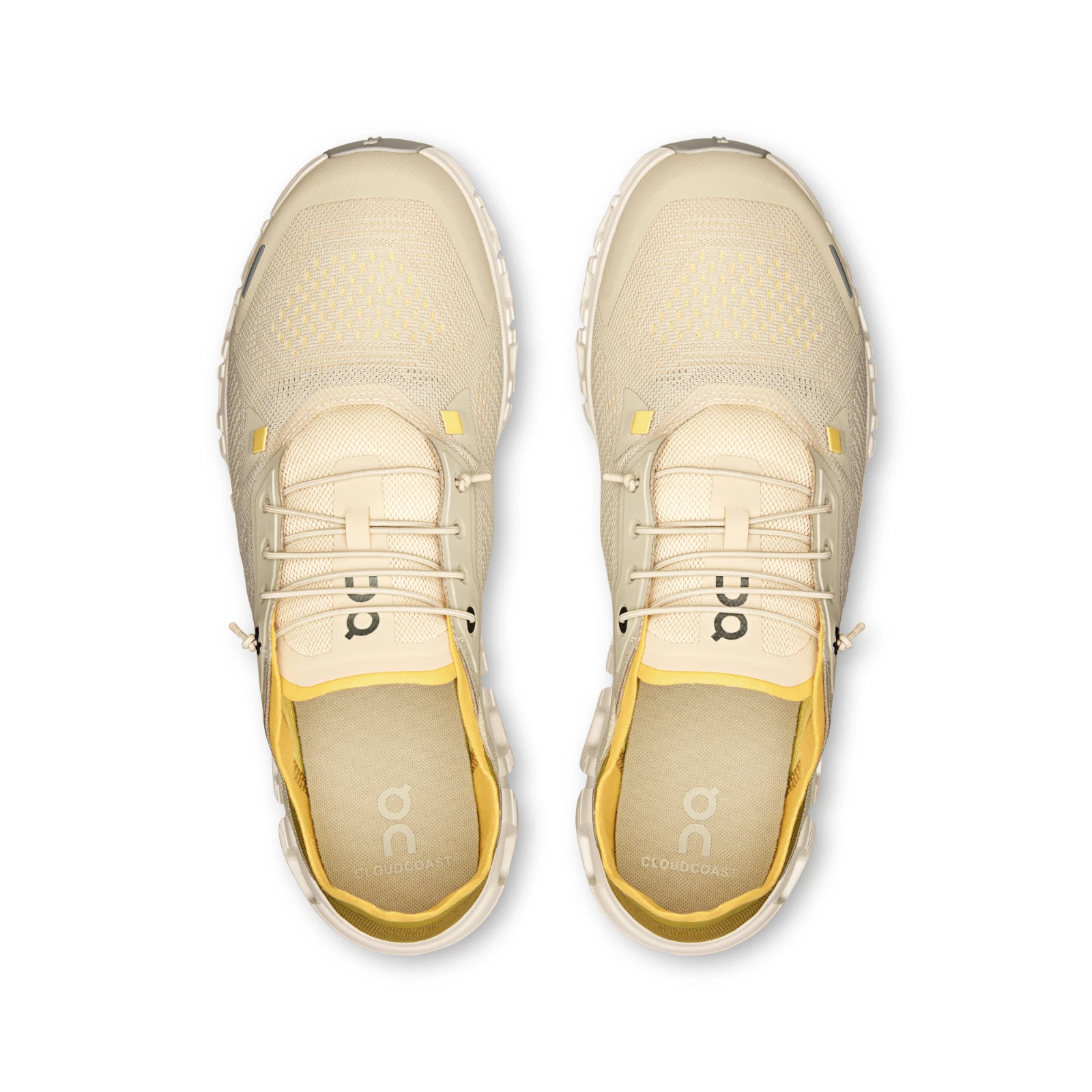 On Cloud 6 Casual Running Shoes Men’s Beige Yellow