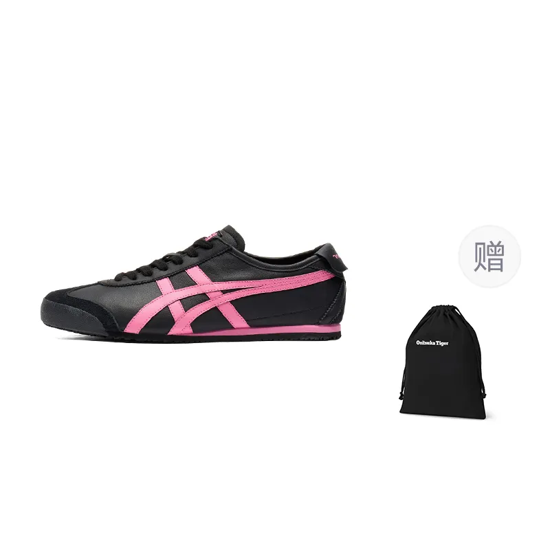 Onitsuka Tiger Mexico 66 Low top Casual Shoes Men's Black Pink
