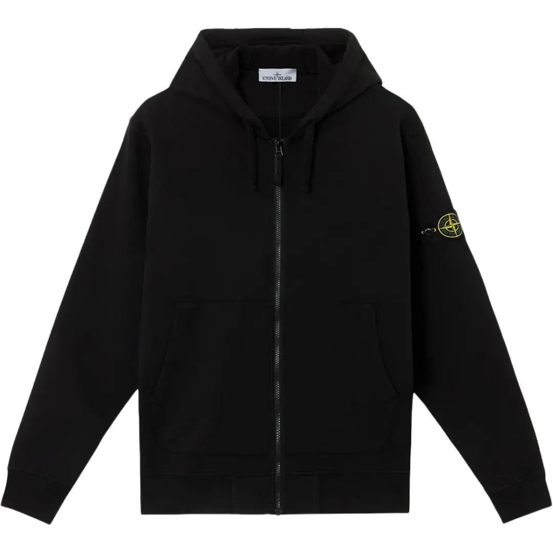 Stone Island hooded zip-up hoodie