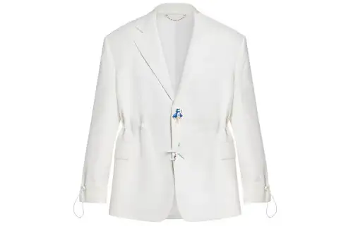 LOUIS VUITTON New Quarterly Products Of LV Business Suits Men's White Suit Collar Moderate Other