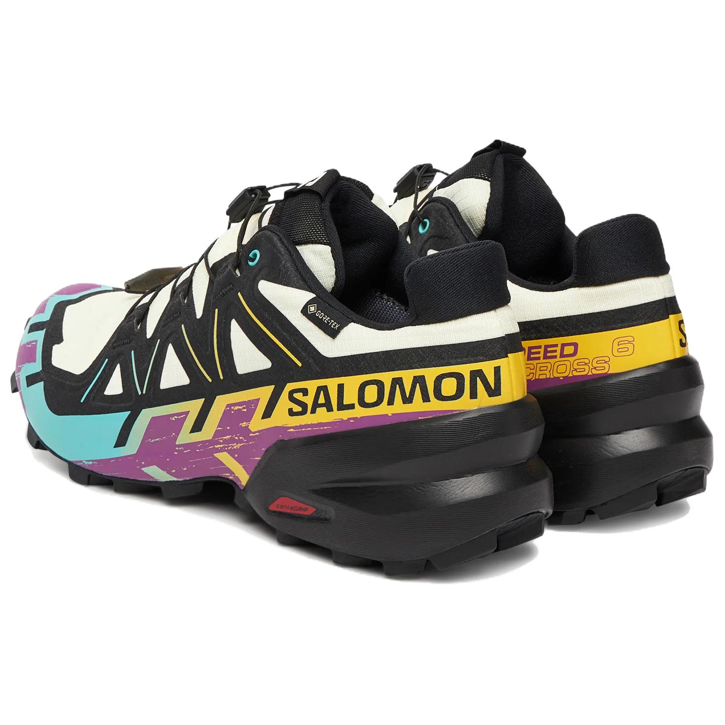 SALOMON Speedcross 6 Running Shoes Men’s White Black Purple
