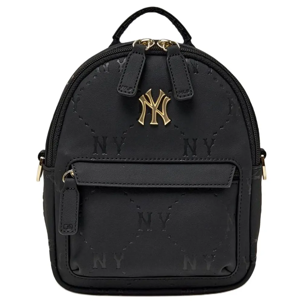 MLB Artificial Leather Backpack Unisex Black