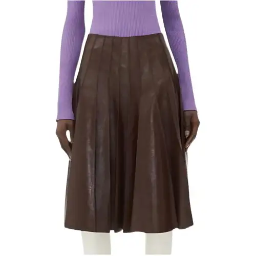 Bottega Veneta Casual Long Skirt Women's Brown