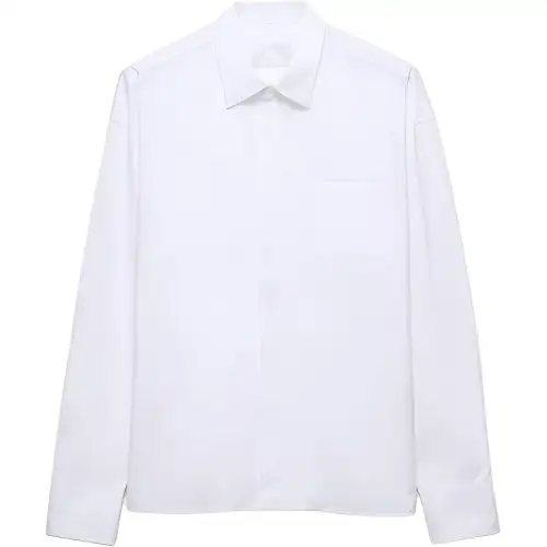 PRADA Triangle logo Cotton Shirt