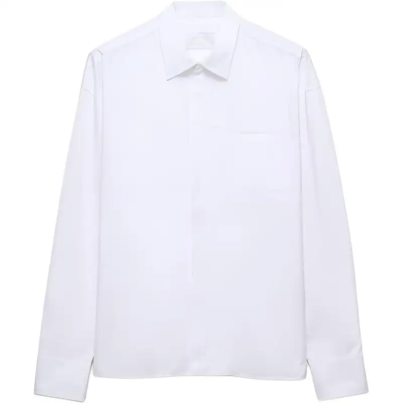 PRADA Triangle logo Cotton Shirt