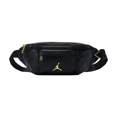 Jordan Polyester Composite Leather Crossbody Bag, Sling Bag, Fanny Pack Unisex Black
