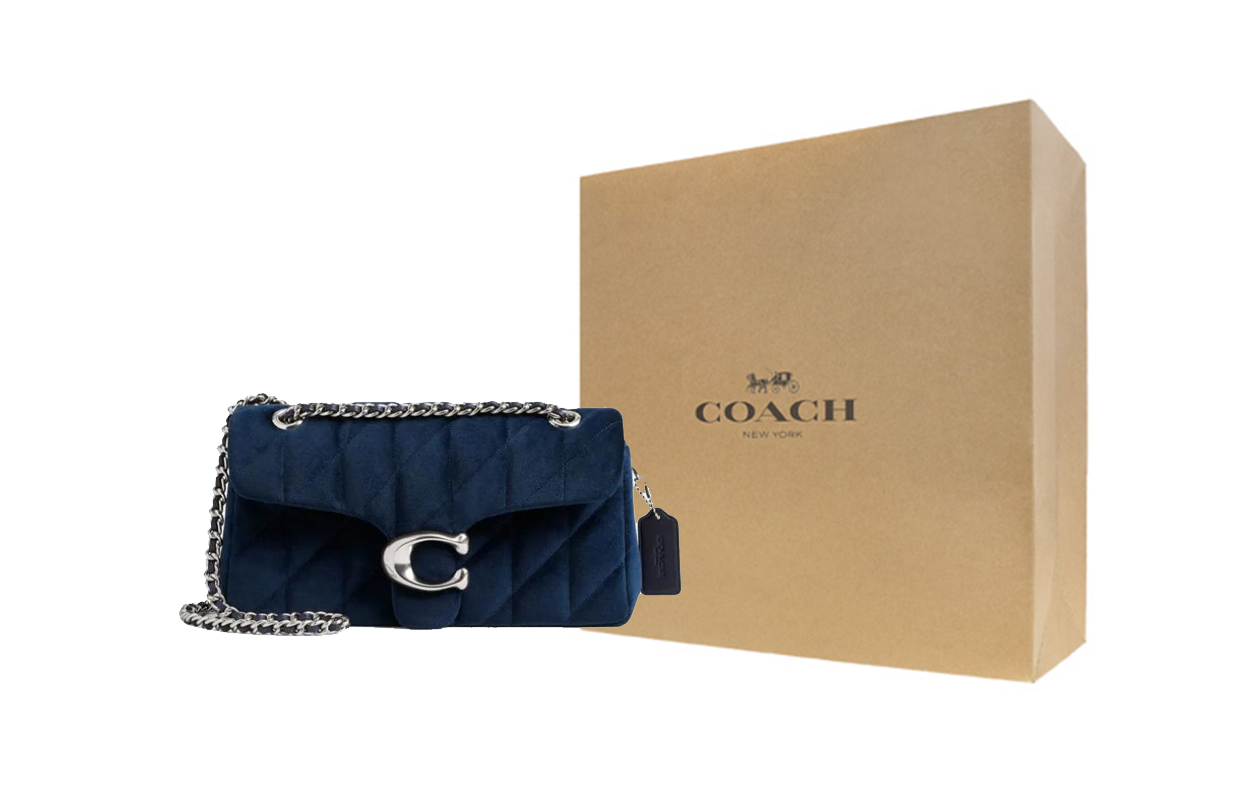 Женская сумка COACH Tabby 26 (синяя)