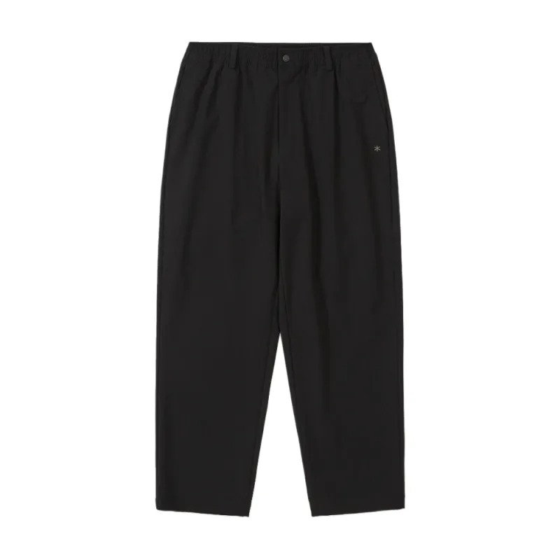 Snow peak root outdoor solid color soft tapered casual pants for men