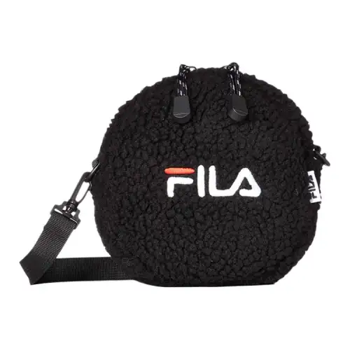 FILA Sherpa Shoulder Bag, Crossbody Bag Regular Unisex Black