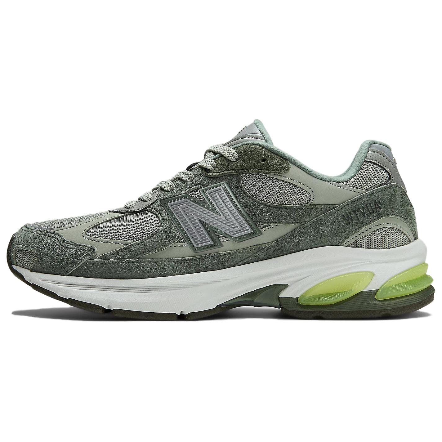 Кроссовки WTAPS x New Balance ABZORB 2010 (серо-зеленые)