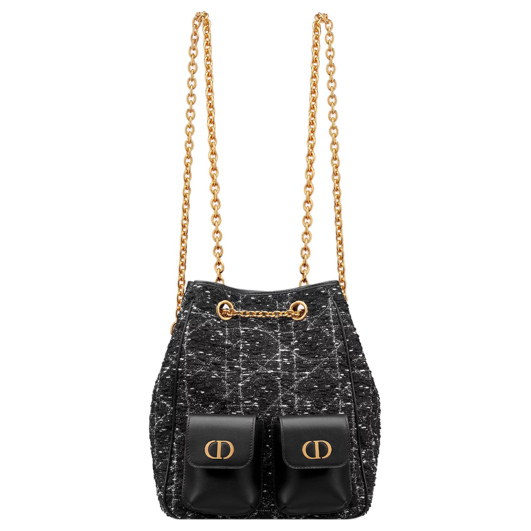 Женский рюкзак Dior Caro Multicarry (черный)