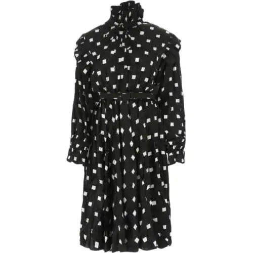 Balenciaga Geometric Pattern Midi Dress