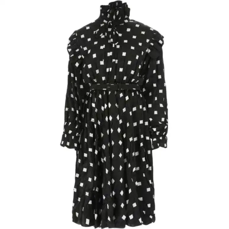 Balenciaga Geometric Pattern Midi Dress