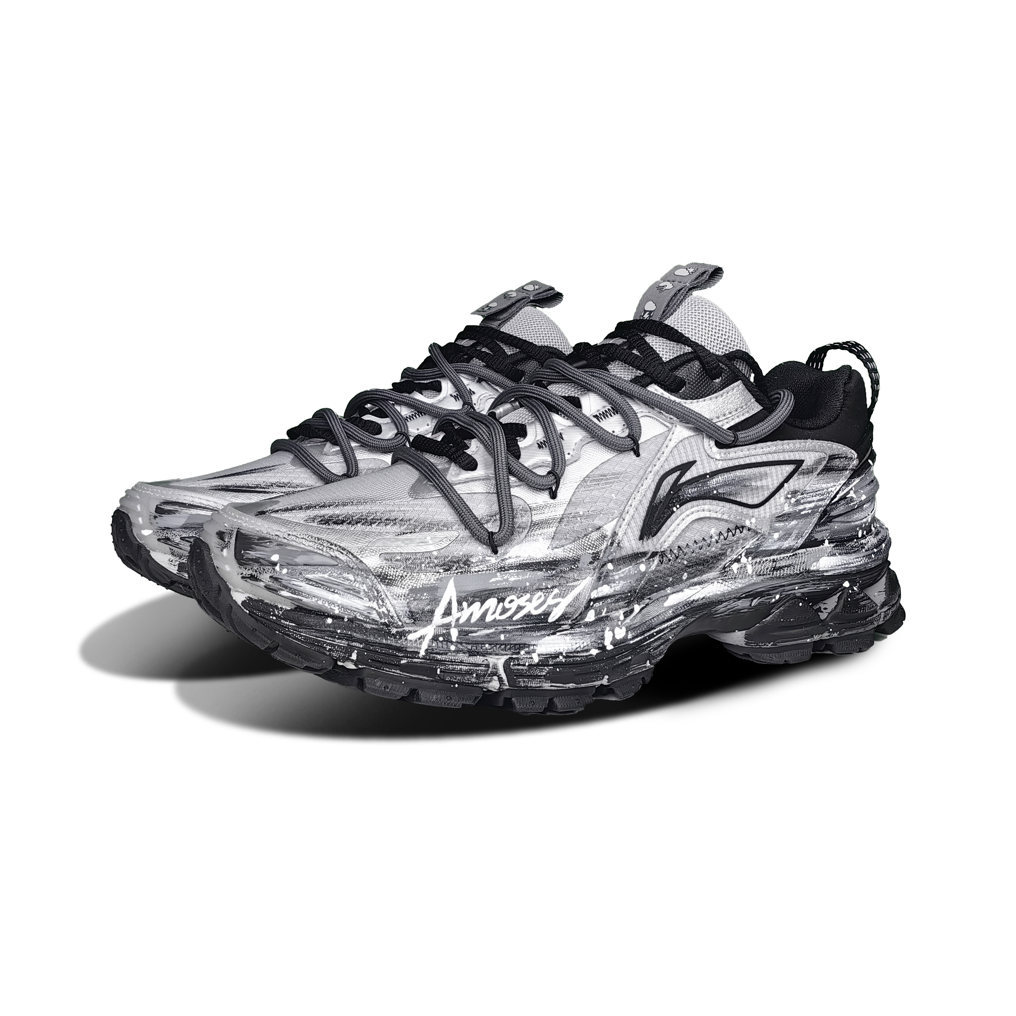 Li Ning Fuyao 2.0 Trail Slip Resistant Abrasion Resistant Low top Casual Running Shoes Men’s Black