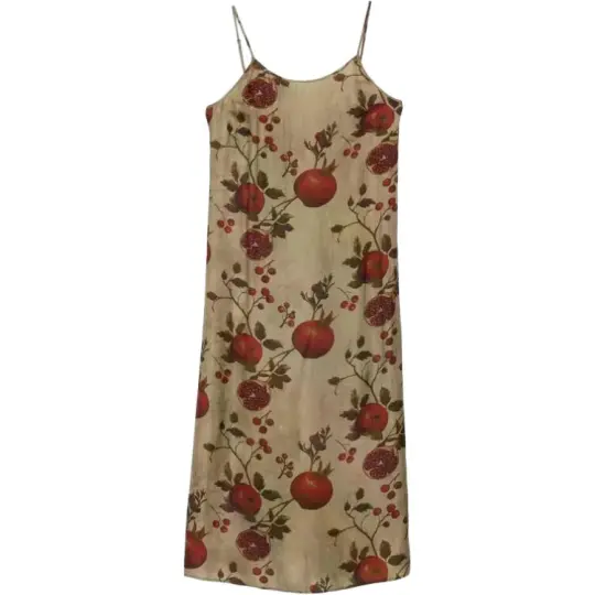 UMA WANG Pomegranate Motif Midi Dress