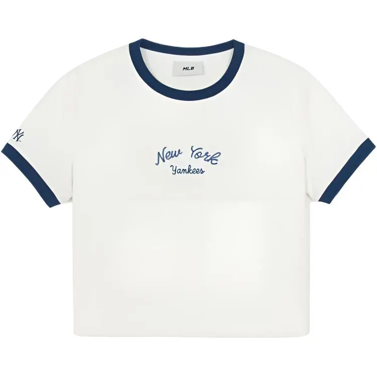 MLB T-Shirts Women's White Crew Neck