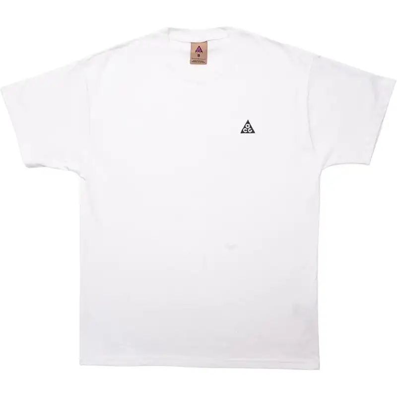Nike T Shirts Men's White Crew Neck Moderate Straight Fit