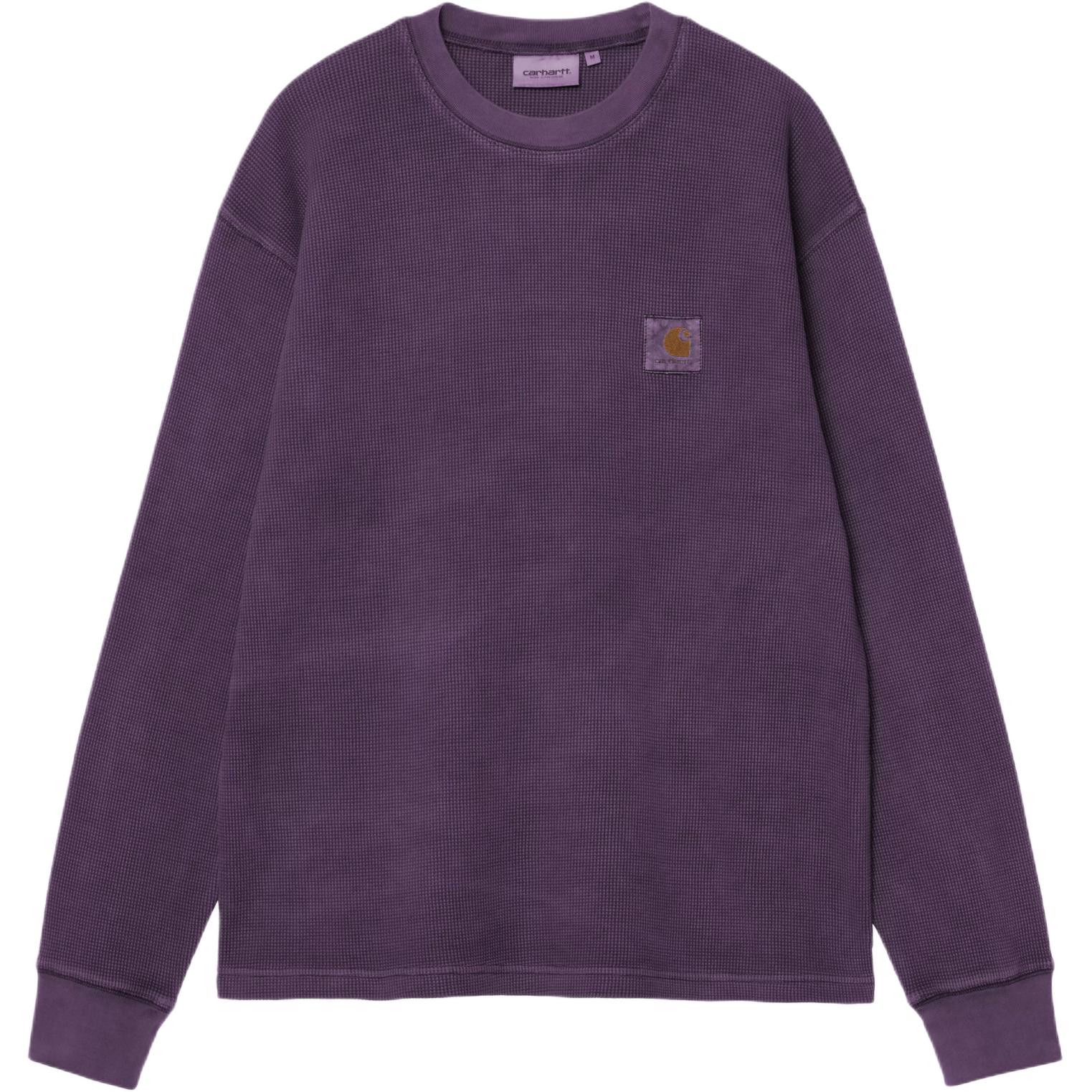 Мужская футболка Carhartt WIP FW25 L/S Vista Waffle T-Shirt (серая)