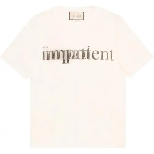 【RunwayPrevious Season】slogan print T-shirt