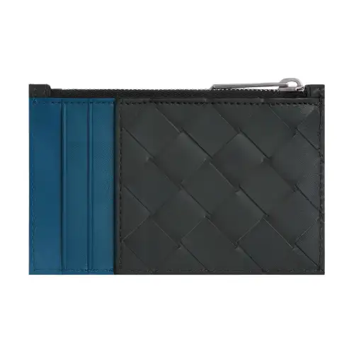 Bottega Veneta Intrecciato Zipped Card Case