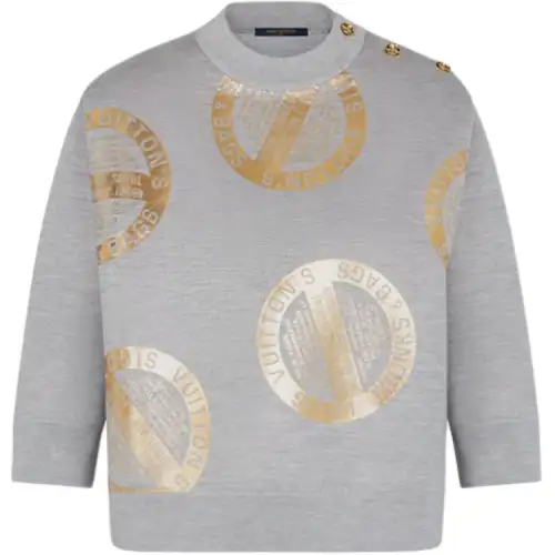 LOUIS VUITTON FW21 Cashmere Sweater Women's Gray
