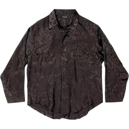 【Best of: PromotionsPrevious Season】long-print silk shirt