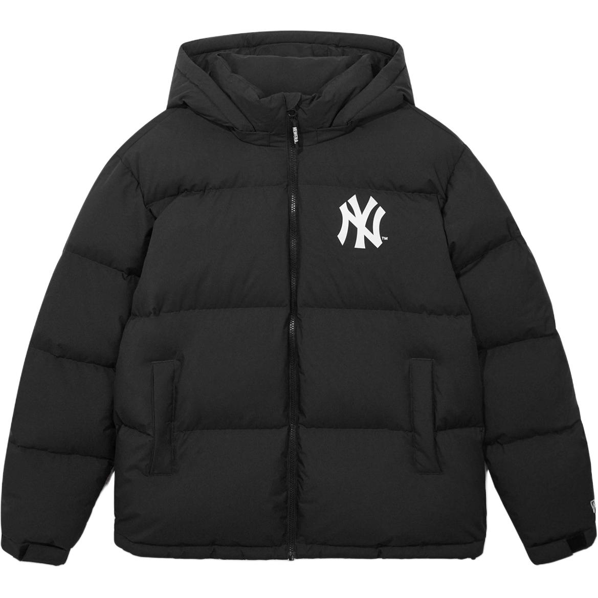 New Era MLB, removable design hat, keep warm down jacket for men and women, logo embroidery service, loose fit, American style