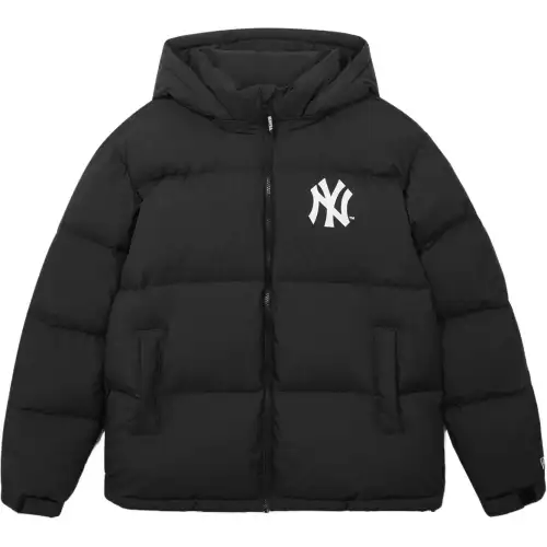 New Era MLB, removable design hat, keep warm down jacket for men and women, logo embroidery service, loose fit, American style