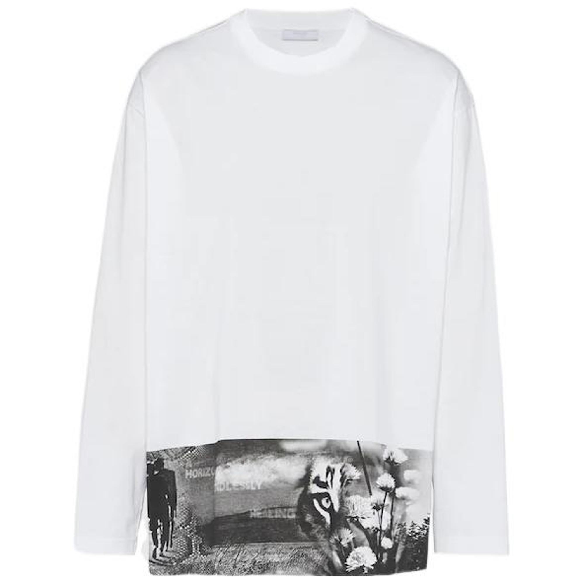 Мужская футболка Prada Contrast Print (разноцветная)