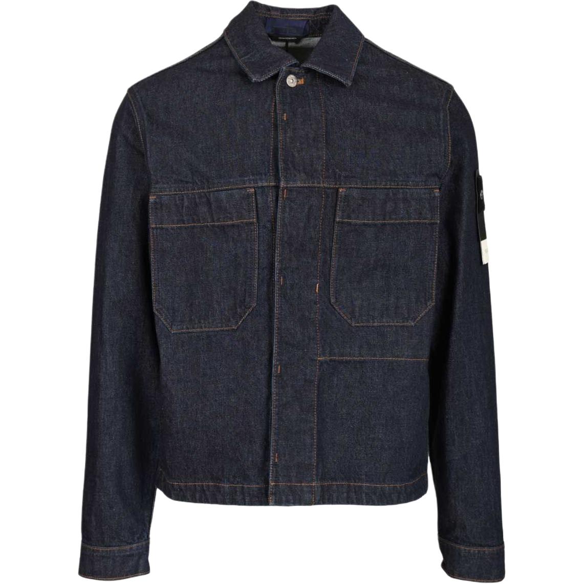 Мужская куртка STONE ISLAND FW25 Denim Research (синяя)