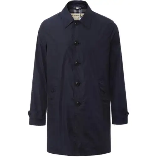Burberry Trench Coat Men's Dark Blue