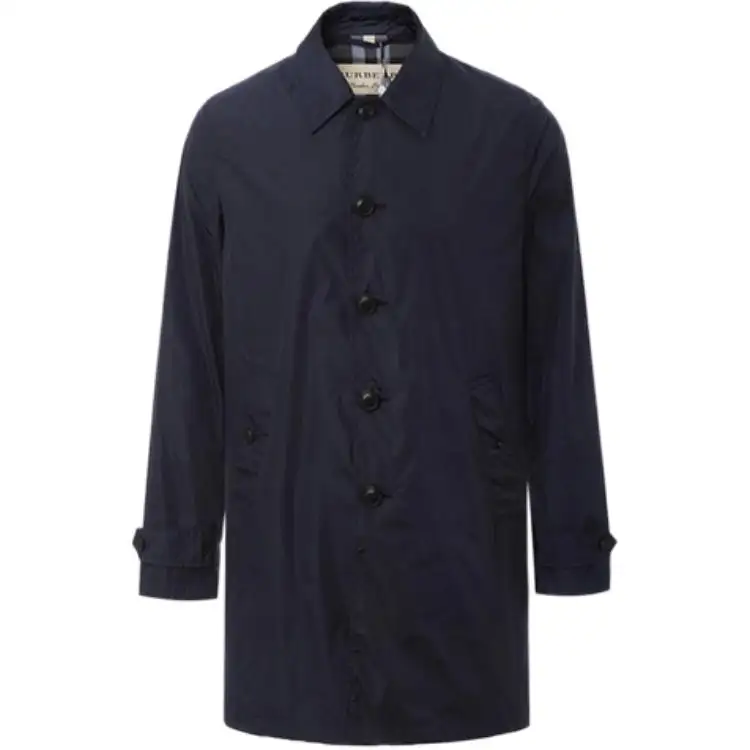 Burberry Trench Coat Men's Dark Blue